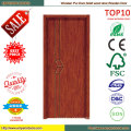 Porta de PVC de porta de madeira Interior portas de madeira baratas